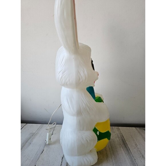 Vintage Sun Hill‎ 28" Easter rabbit bunny egg blow mold lawn spring Easter decor - Picture 2 of 9